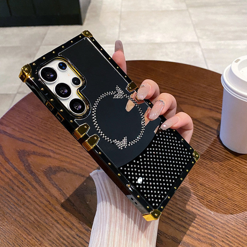 Electroplating mirror diamond butterfly Samsung mobile phone case