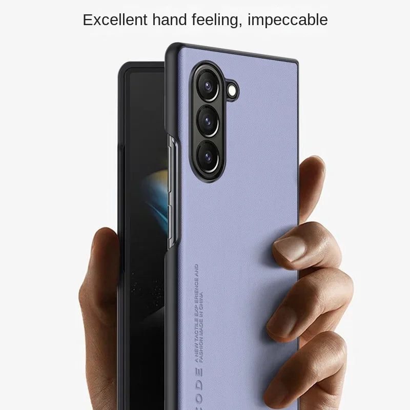Carbon Fiber PU Leather Phone Case for Samsung Galaxy