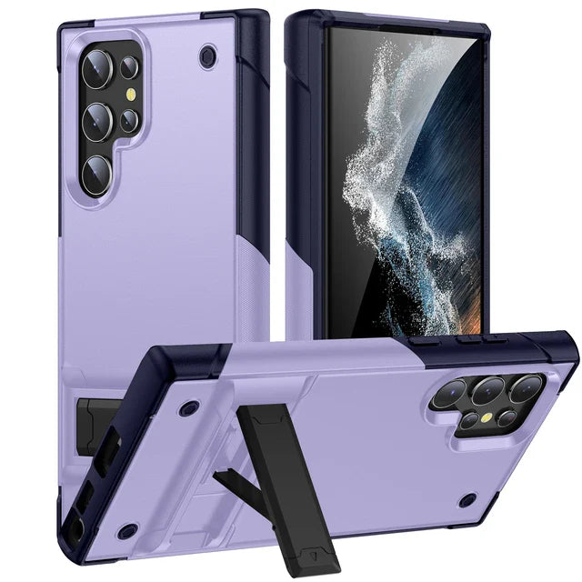 Heavy Duty Armor Shockproof Kickstand Case For Samsung