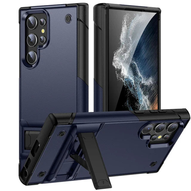 Heavy Duty Armor Shockproof Kickstand Case For Samsung