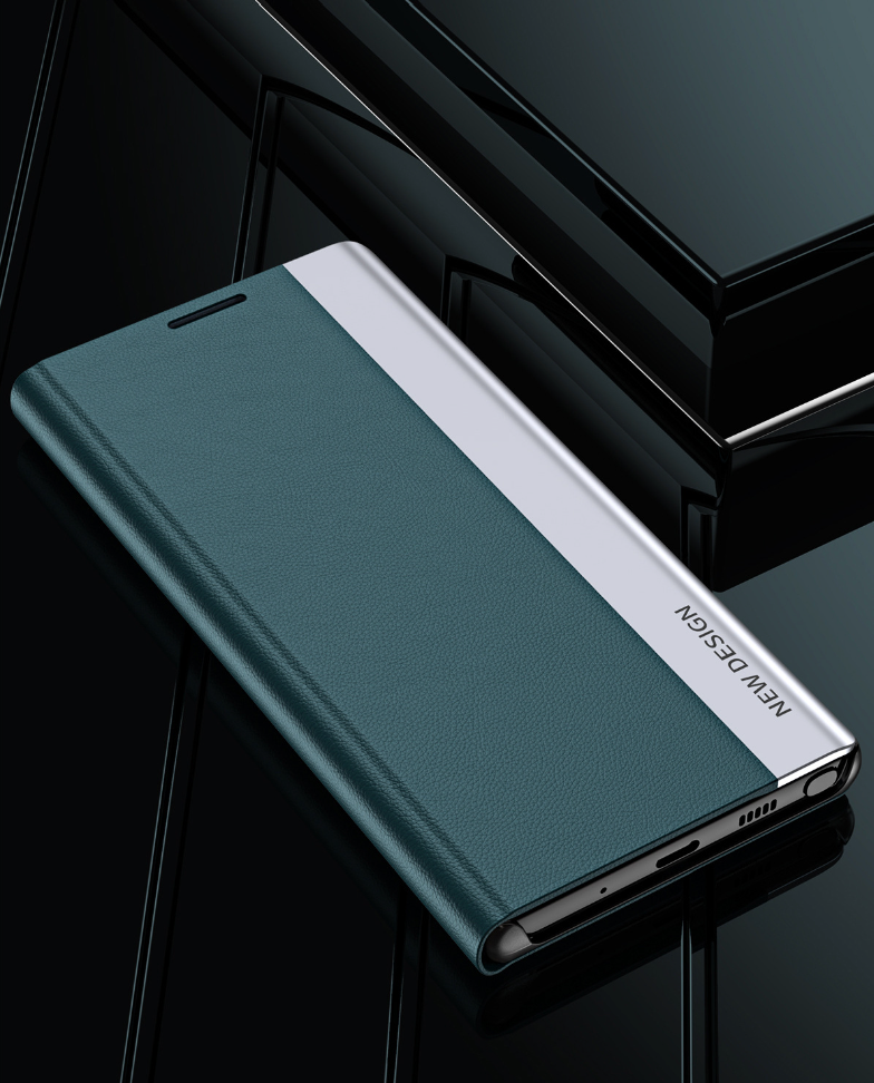 Galaxy S25 PU Leather Side Window Flip Case