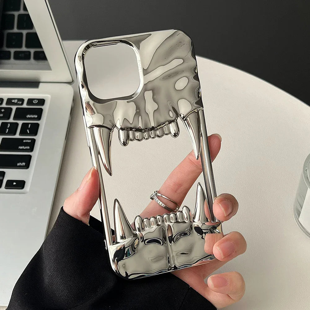 Electroplating frosted hollow Phone Case