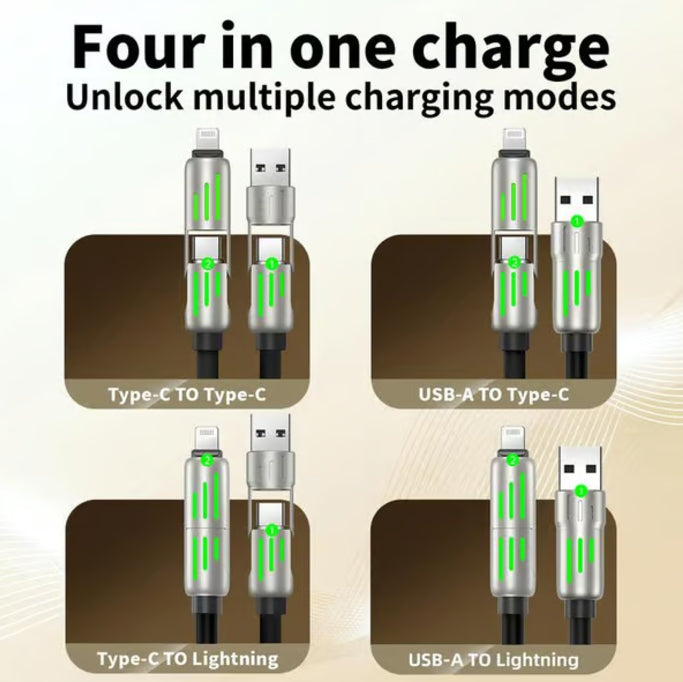 Last Day 49% OFF🔥4-in-1 USB Charging Cable fast charging MAX 240W