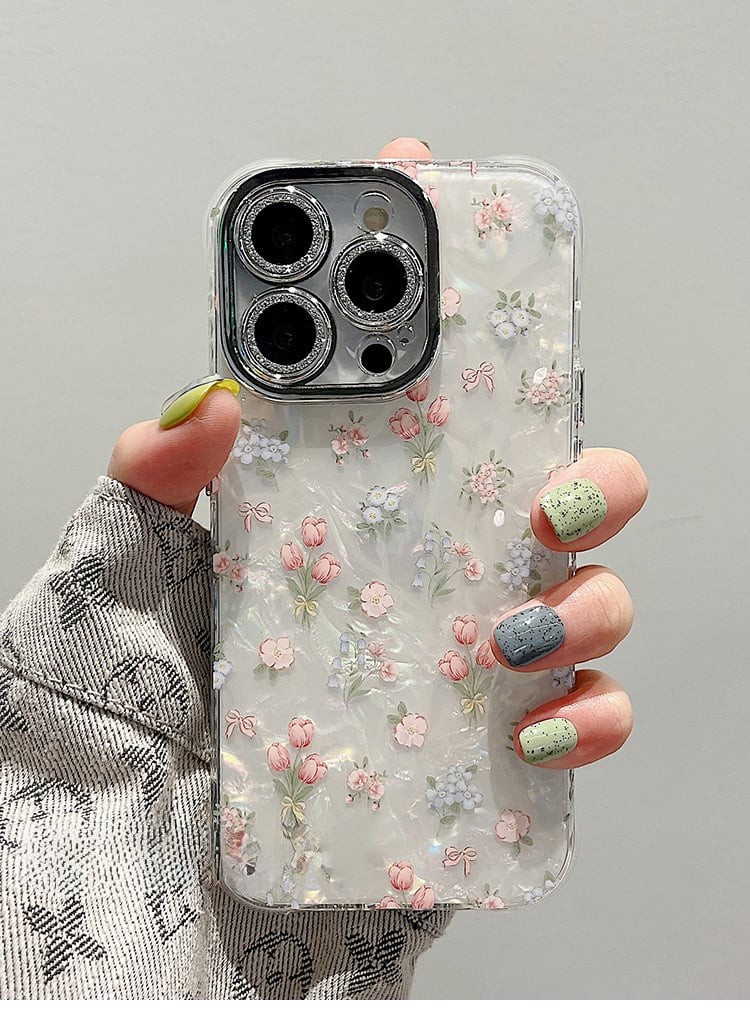 Summer Fresh Small Floral Shell Pattern Bracelet phone case