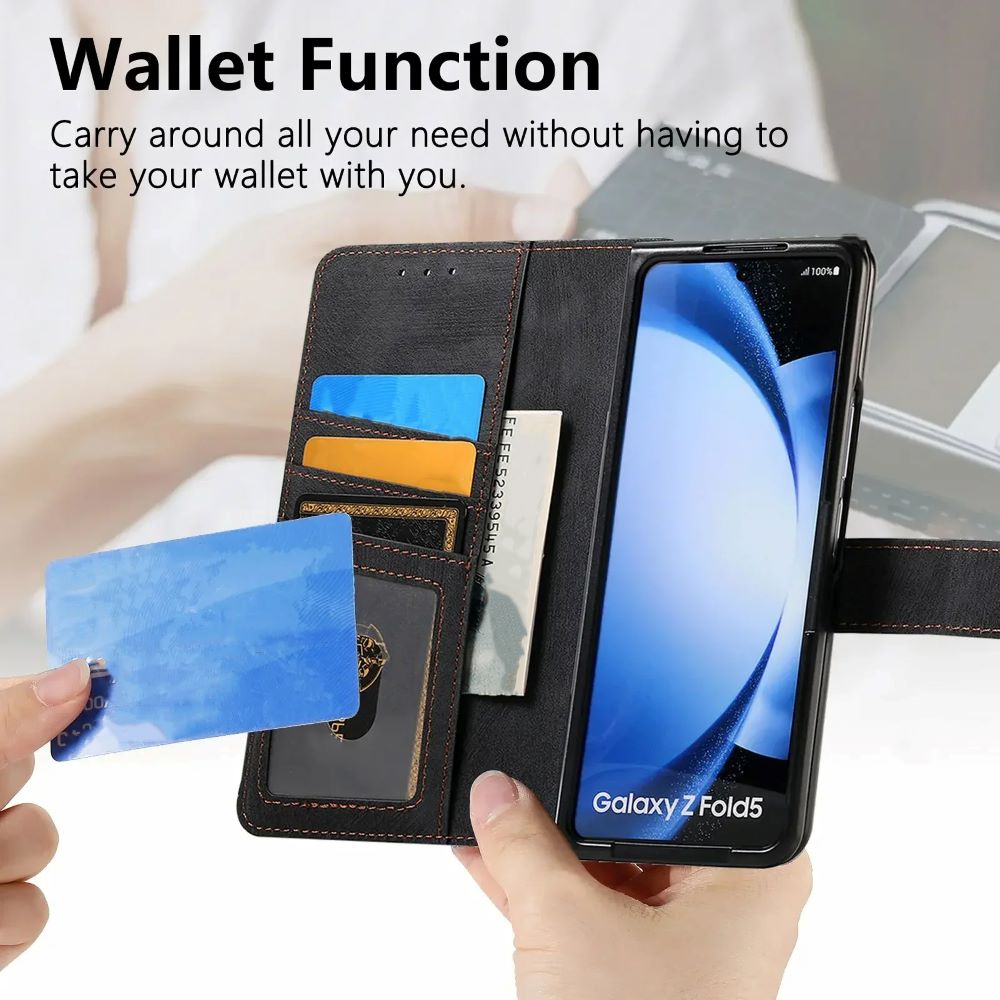 2 in1 Magnetic Zipper Leather Wallet Phone Case