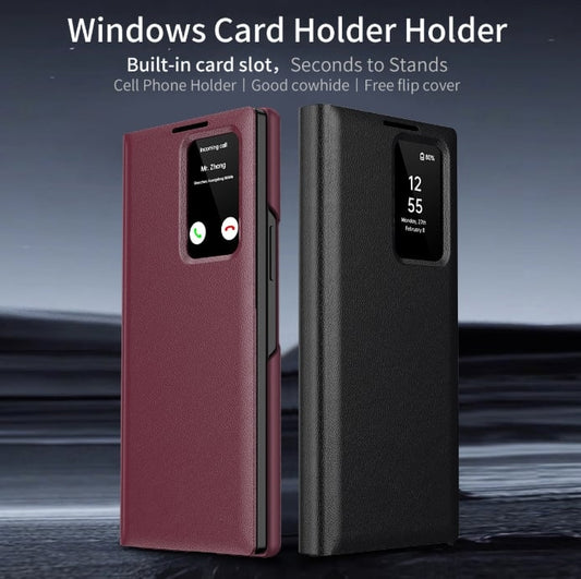 Smart View Window Flip Case For Samsung Galaxy Z Fold
