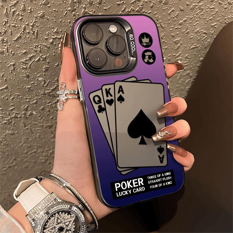 Creative fun poker iPhone case meta all-inclusive drop-proof