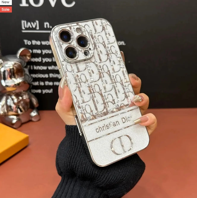 Shiny Stylish Electroplated Embossed Case