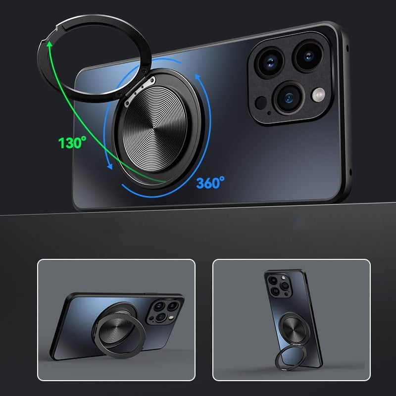 Fully inclusive magnetic bracket skin-feel mobile phone case for Samsung S25/S24/S23/S22/S21