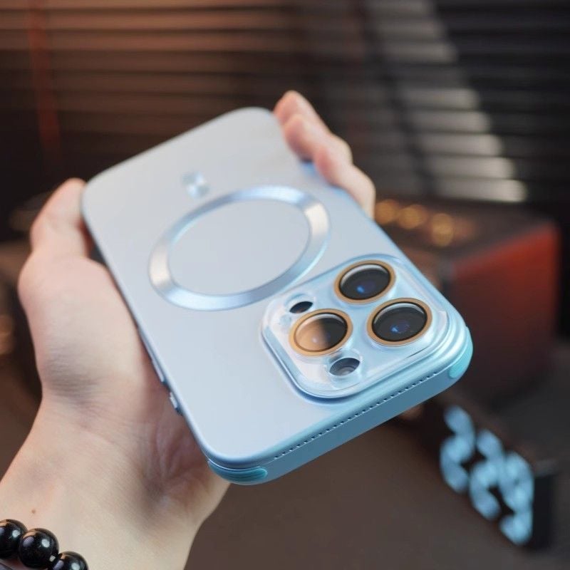 Magnetic Case for iPhone, Slim Frosted Heat Dissipation Phone Case All-Inclusive Lens Protection Cover