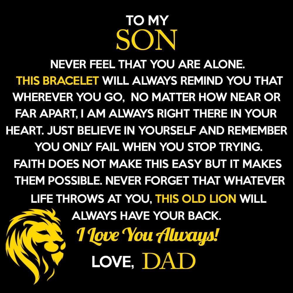🔥 Promotion 49%OFF 🔥 - Lion Bracelet - Son Dad