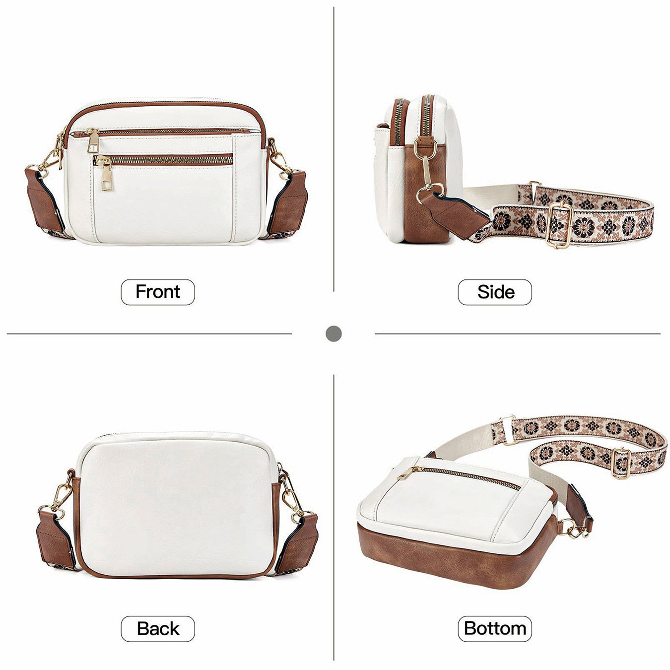 š„Last Day 49% OFFš„Handmade Colorful Straps Crossbody Leather Bags & Purseš