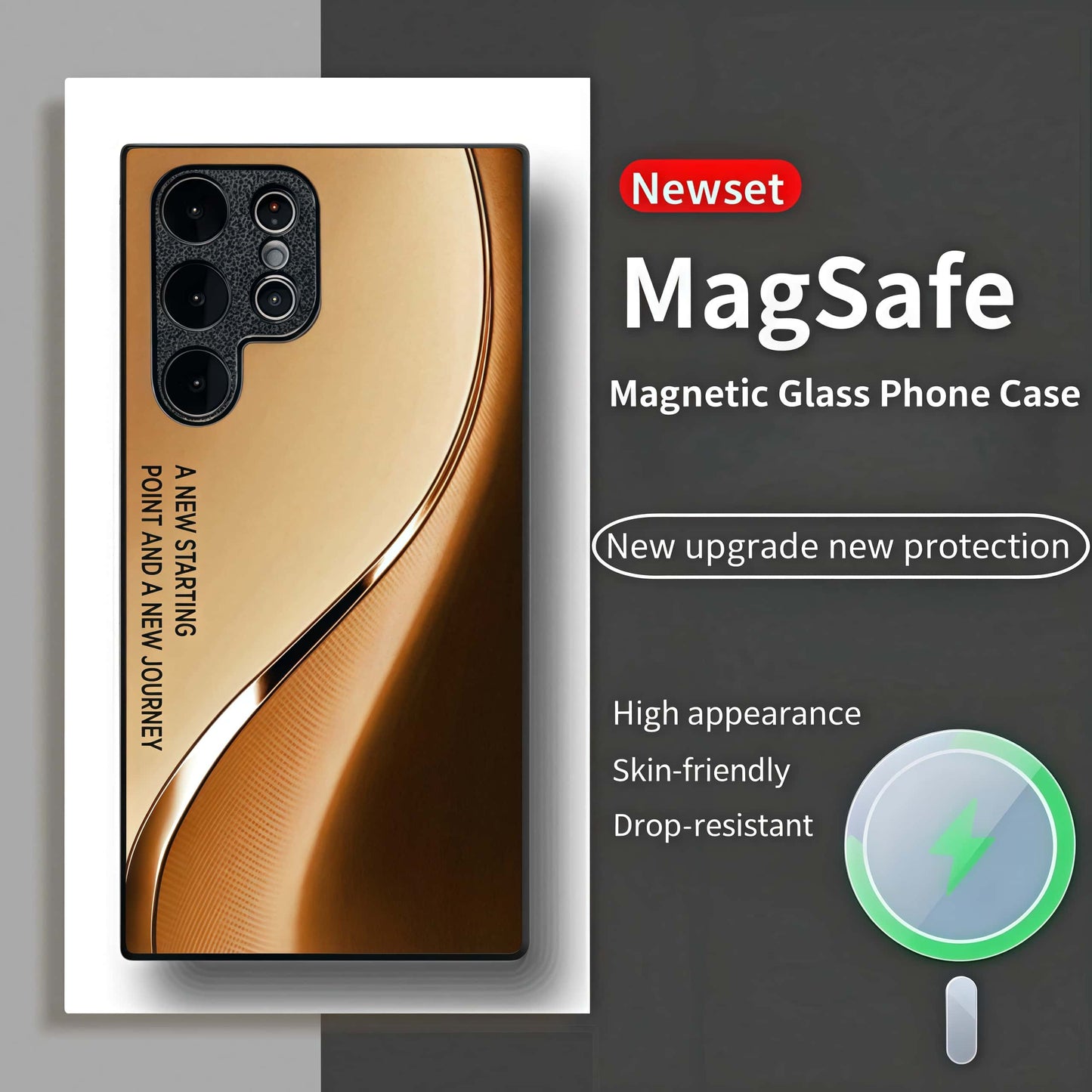 3D Curved Glass Case - MagSafe & Shatterproof