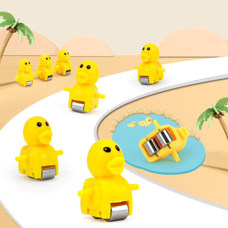 🦆Electric duck slide track with lights and music🦆