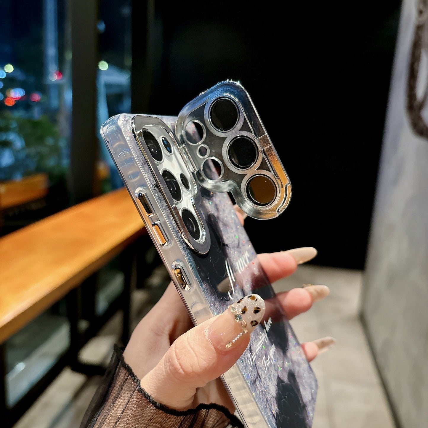 Rose lens holder phone case for Samsung S25 S24 S23 series