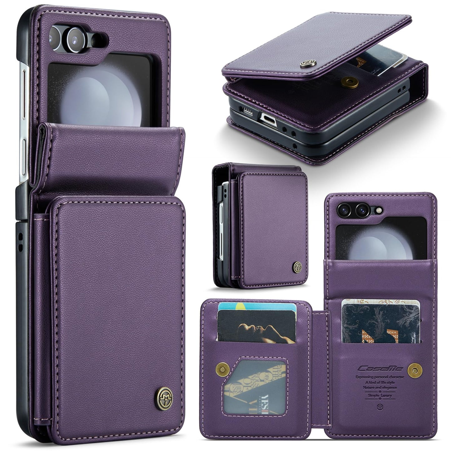 Suitable for Samsung Z Series Mobile Phone Case All-inclusive Card Holder Shell