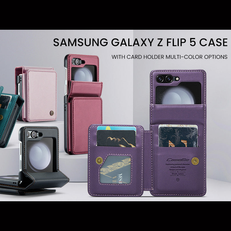 Suitable for Samsung Z Series Mobile Phone Case All-inclusive Card Holder Shell