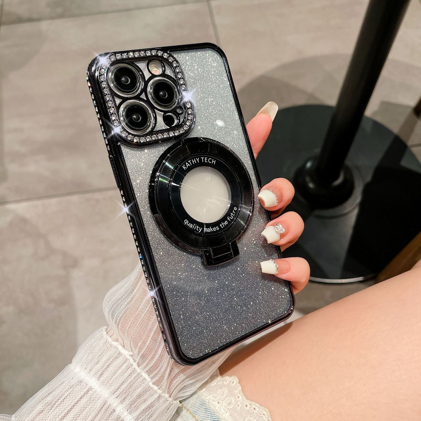 🎁Glitter Diamond Magnetic Ring Holder Case for iPhone
