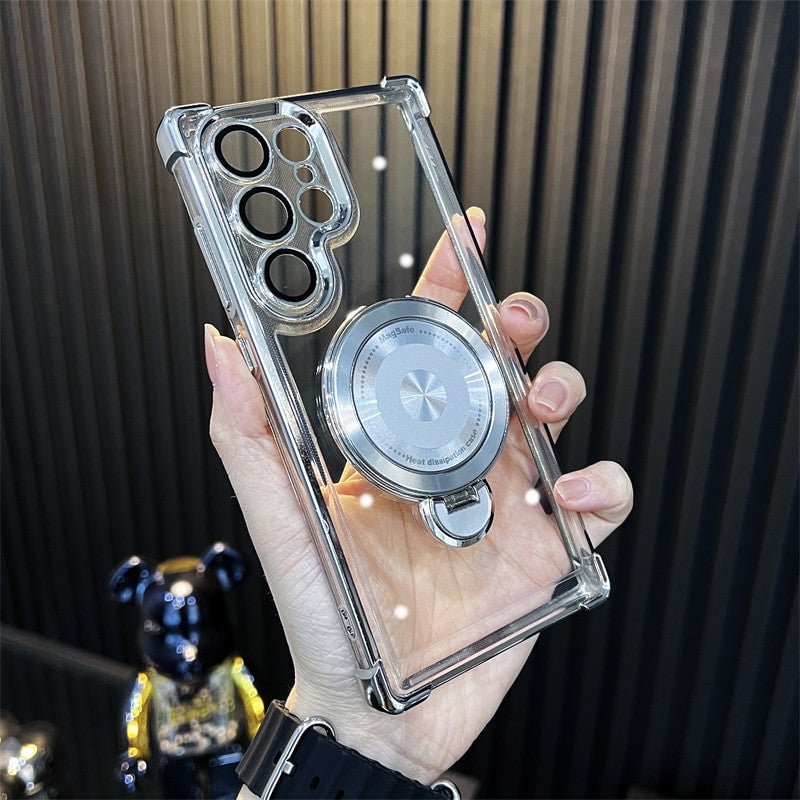 Airbag Anti-fall with Invisible Ring Stand Case For Samsung