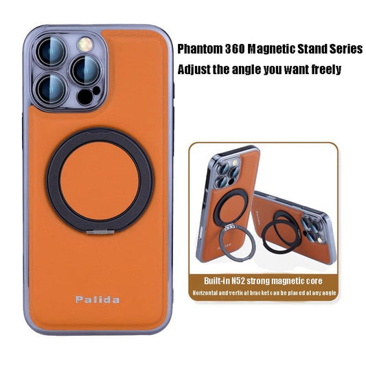 VERSATILEYUS TM  Magnetic rotating stand plating  fall protection case For IPhone16 15 14 13 Pro max Plus