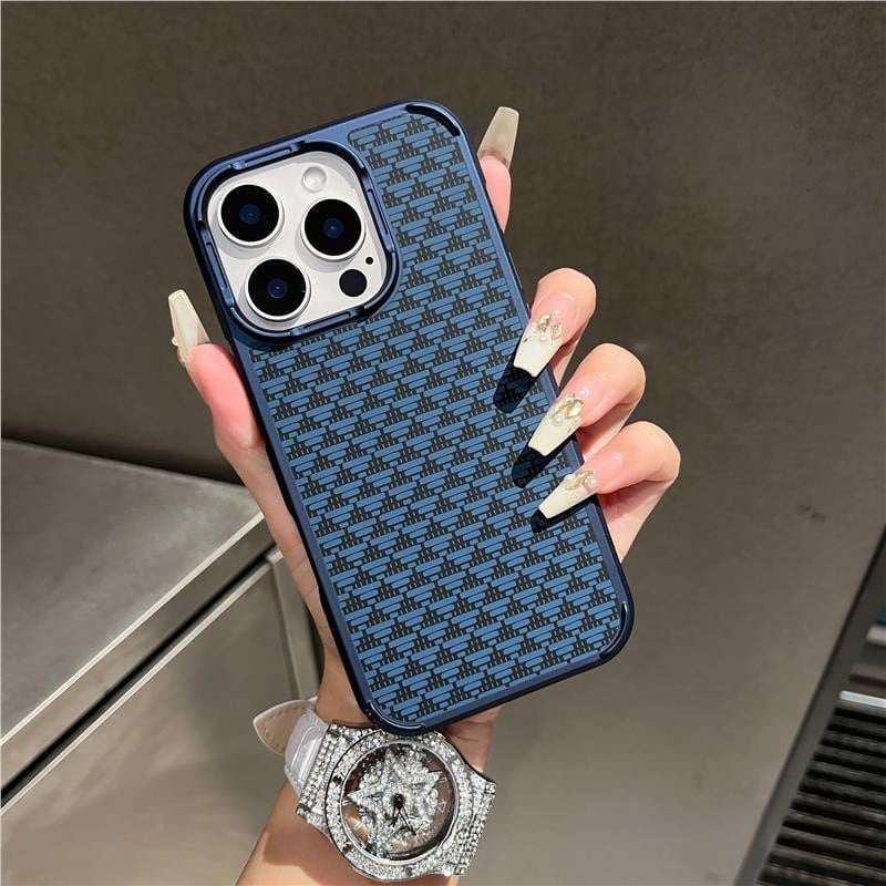 Carbon Fiber Pattern Magnetic Suction Metal Lens Anti-Fall Protection Case