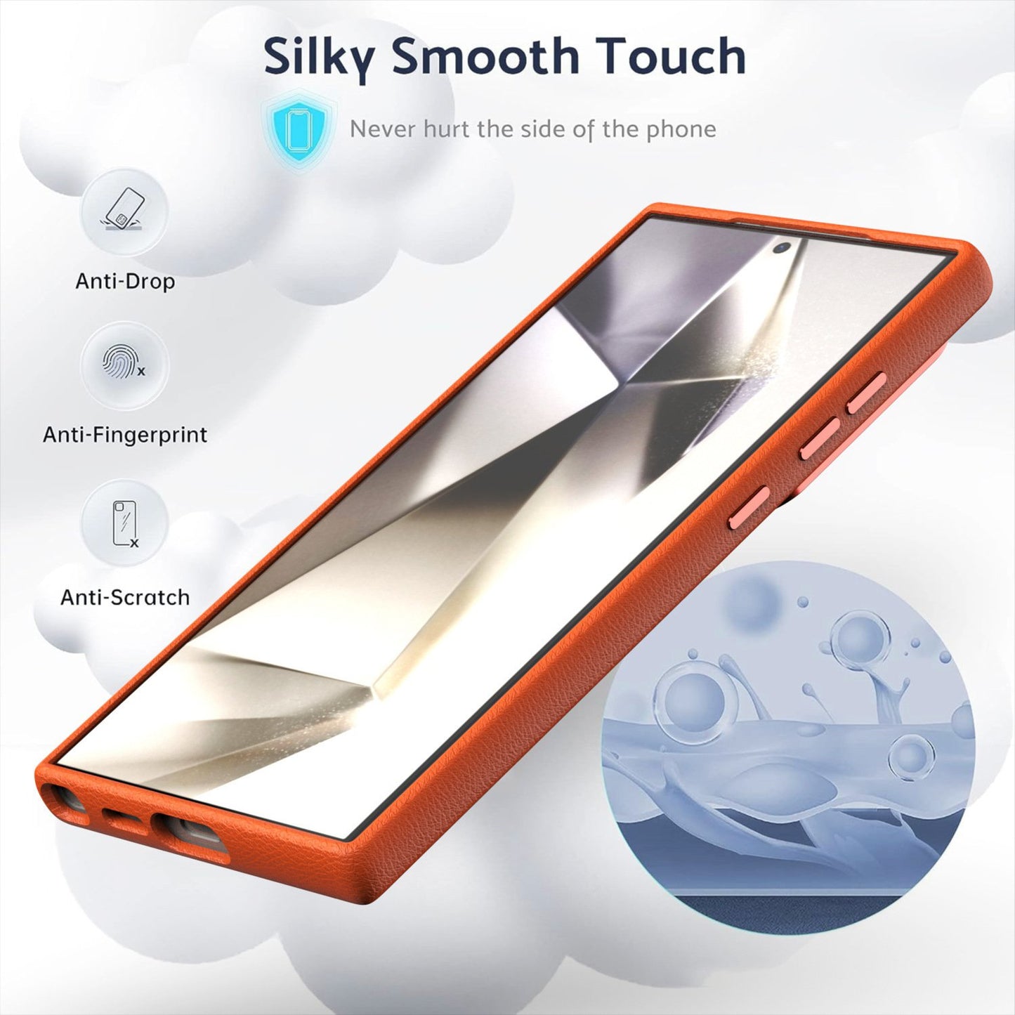 Luxury For Wireless Charging MagSafe Magnetic Soft TPU Leather Cover For Samsung Galaxy S24 Ultra Plus FE