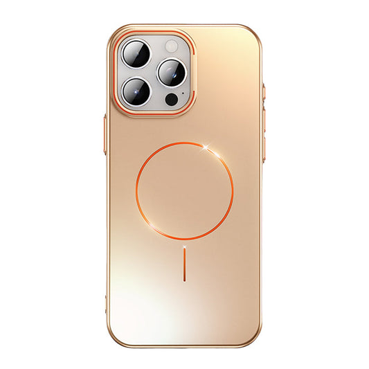 Electroplated Matte Case with MagSafe & Lens Kickstand for iPhone
