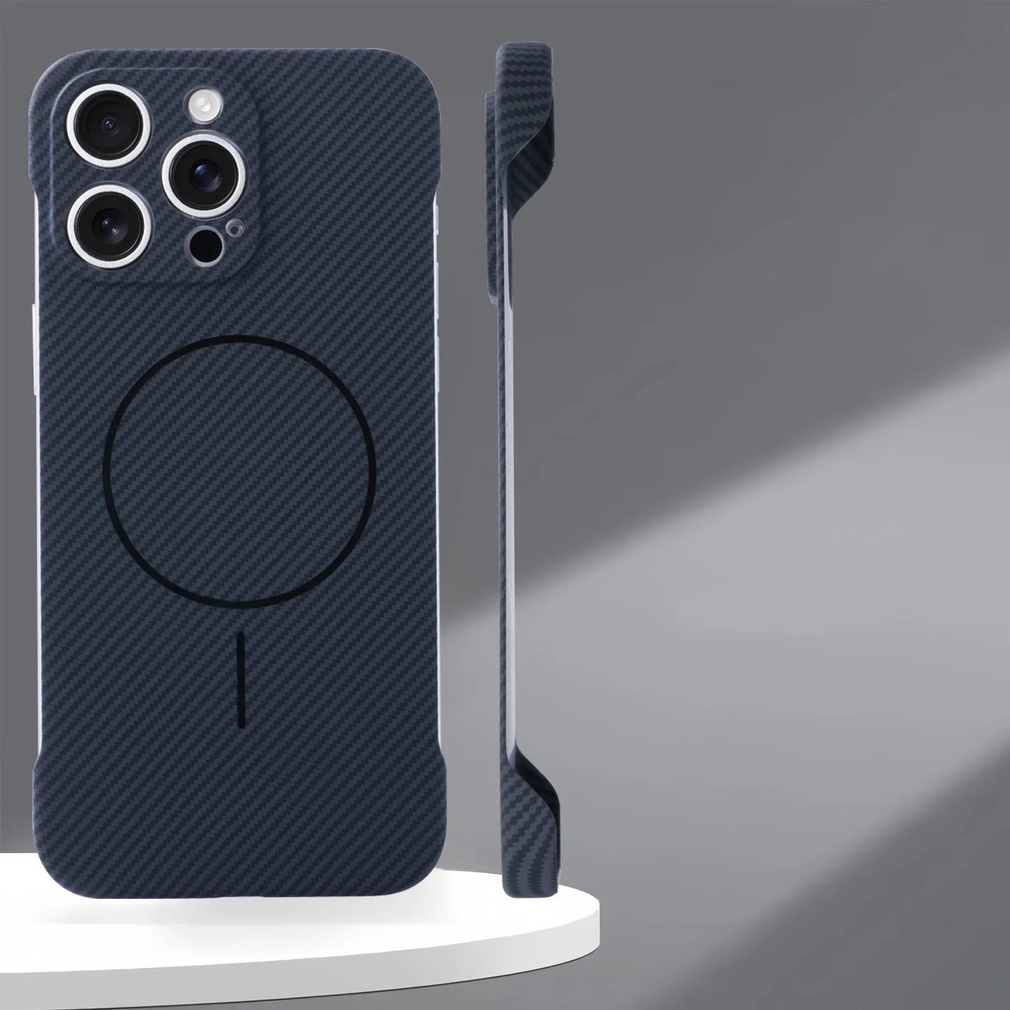Ultra-thin Frameless Protective Case — Hard PC Shockproof Case For iPhone 16/15/14/13/12/11 Series