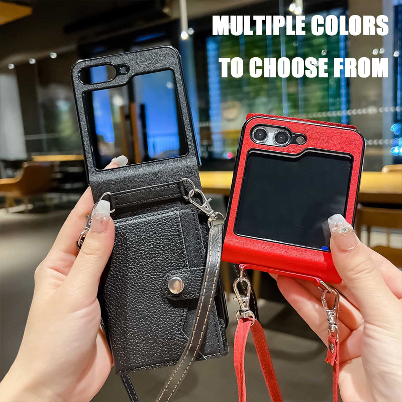 Samsung Z Flip Series Crossbody Card Holder Phone Case