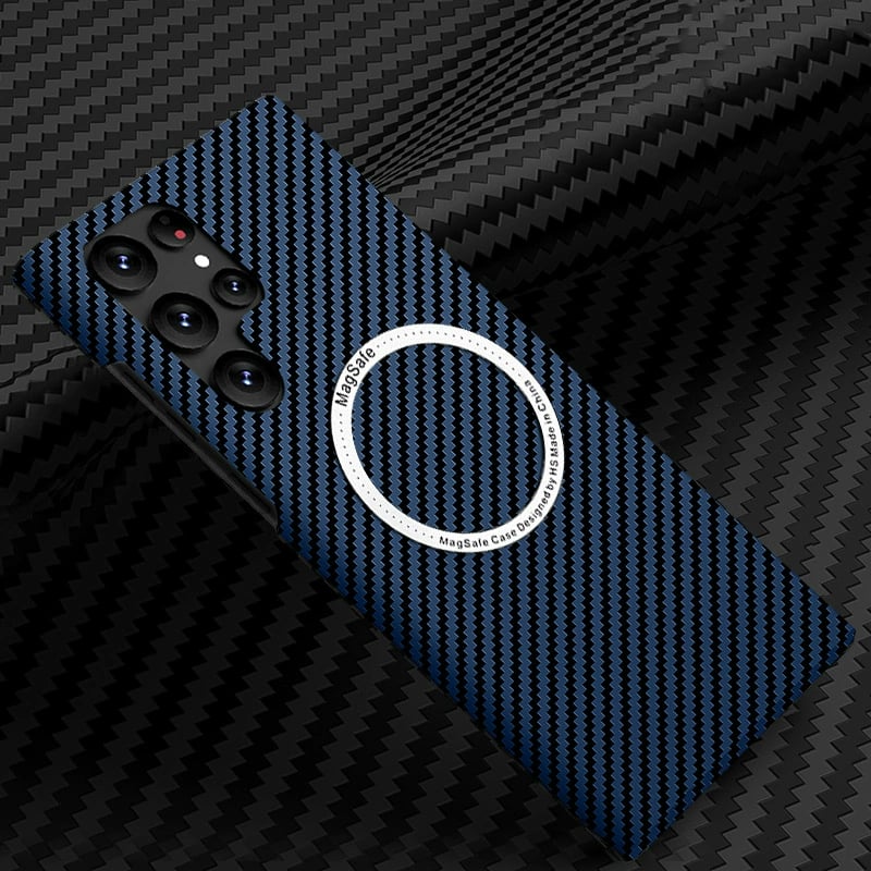 Carbon Fiber Pattern Magnetic Case Slim
