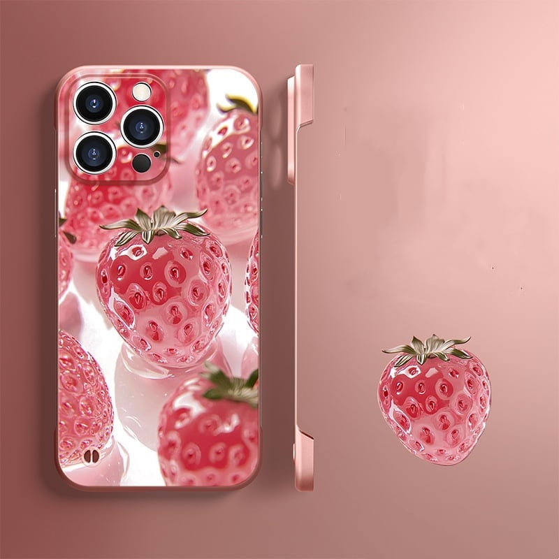 A glowing, protective case with a fruity twist β apple π and strawberry π style! β¨π±