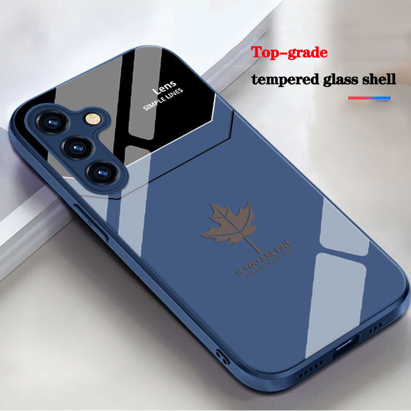 Liquid glass waterproof phone case For Samsung