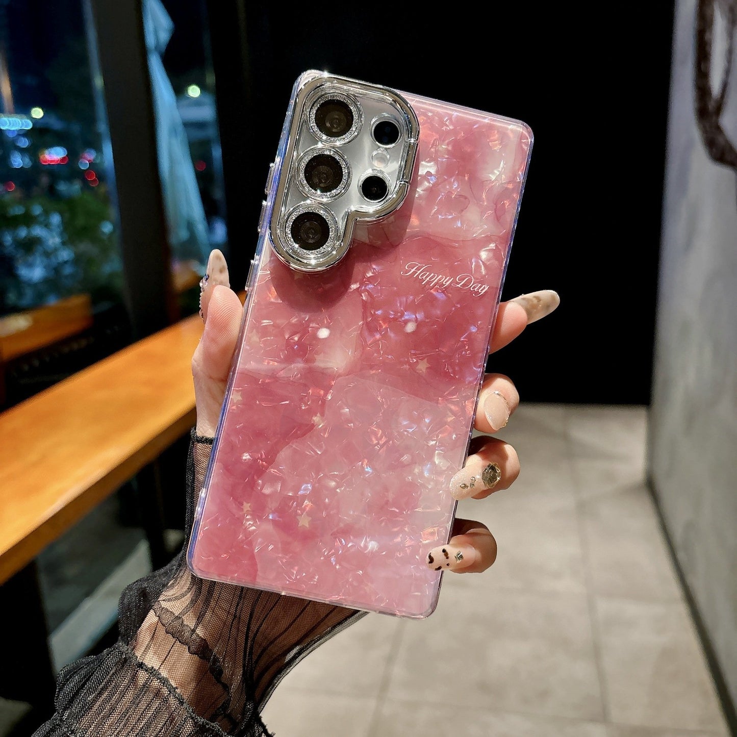 Rose lens holder phone case for Samsung S25 S24 S23 series