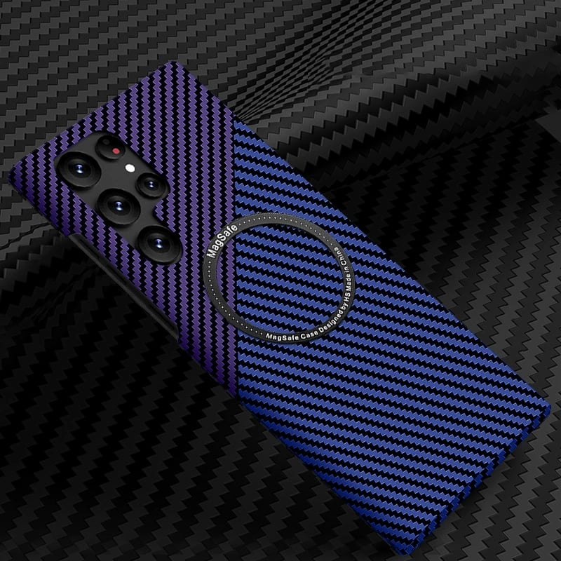 Carbon Fiber Pattern Magnetic Case Slim