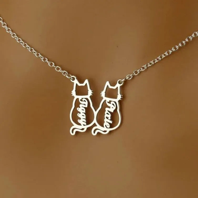 ๐พ Personalised Cat Name Necklace