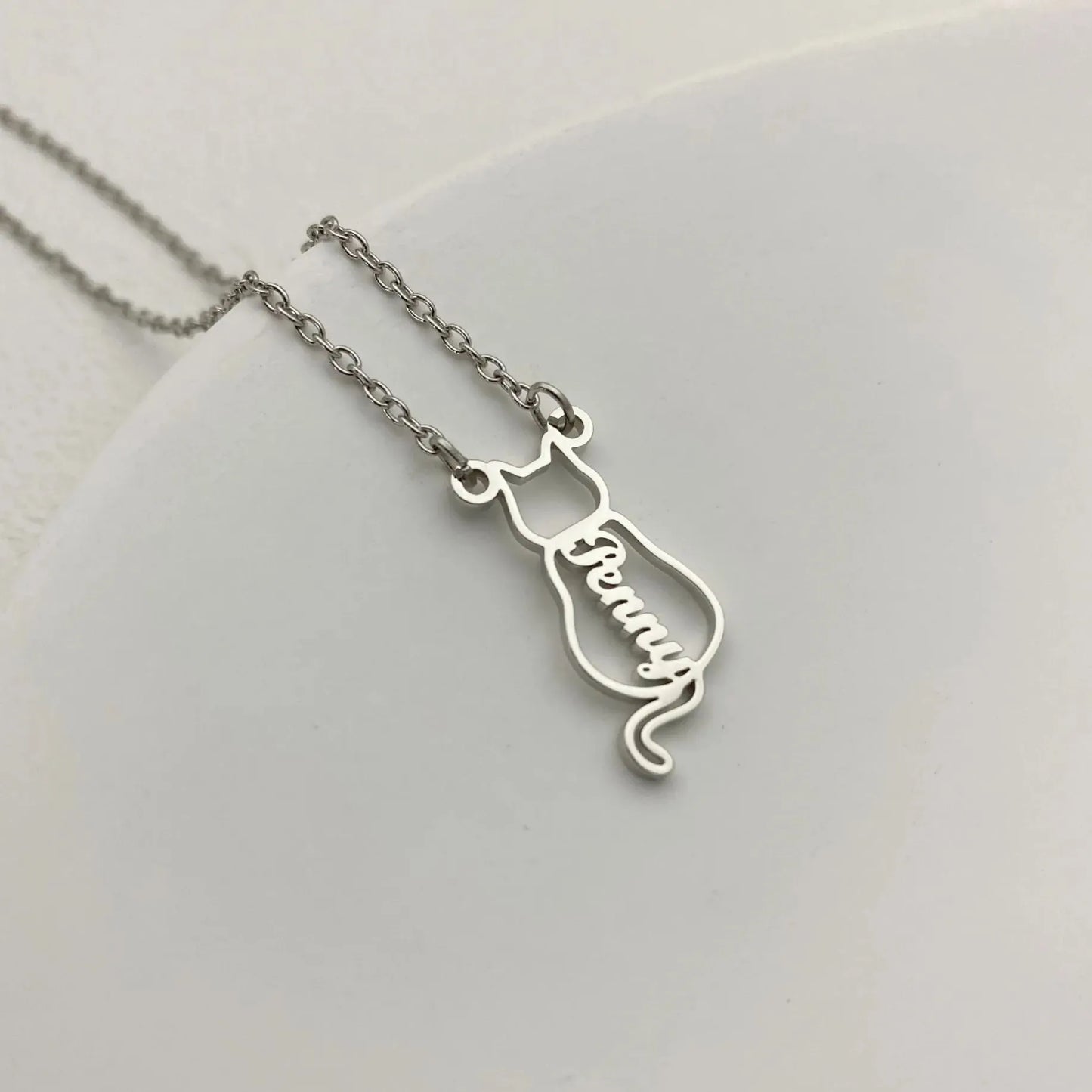 ๐พ Personalised Cat Name Necklace
