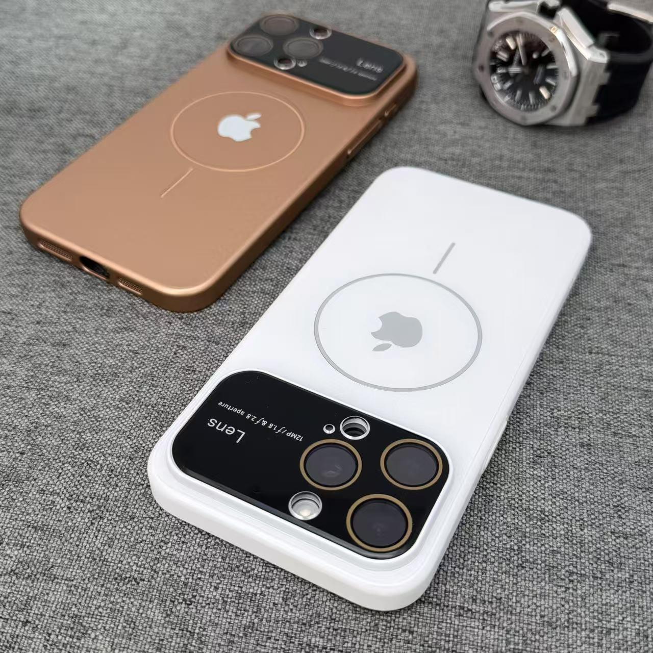 Large window electroplated magnetic IPHONE protective case