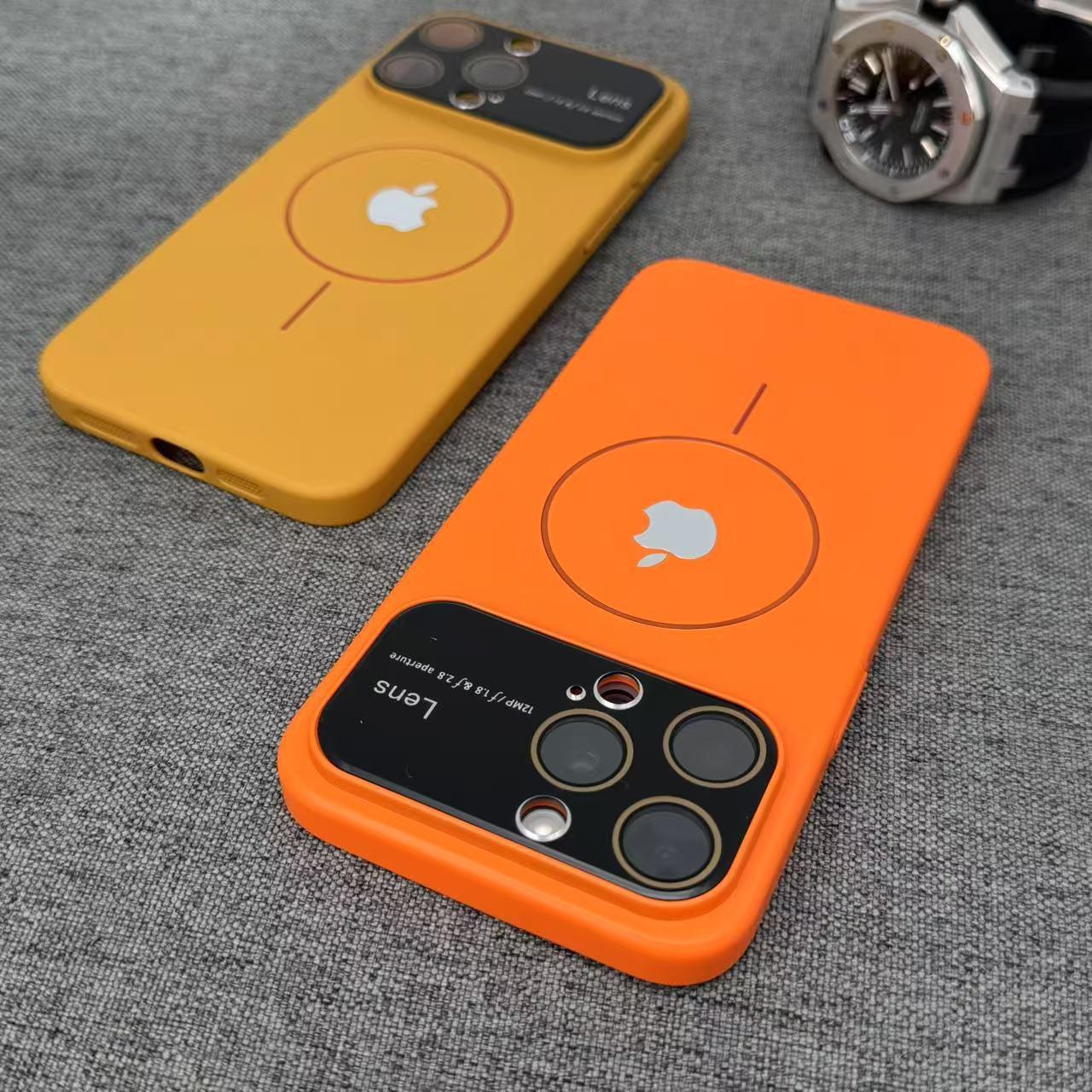 Large window electroplated magnetic IPHONE protective case