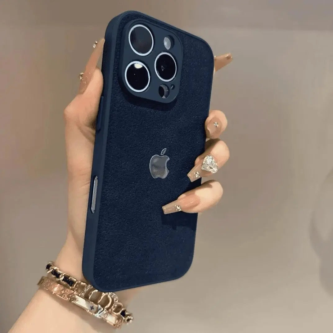 Luxurious Frosted Moon Pit Pattern Phone Case