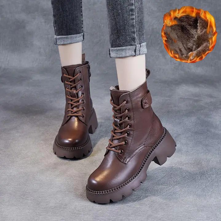 Women's Orthopedic Comfortable Leather Boots - Perfect Gift