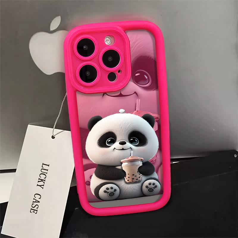 Cute Milk Tea Panda Phone for iPhone