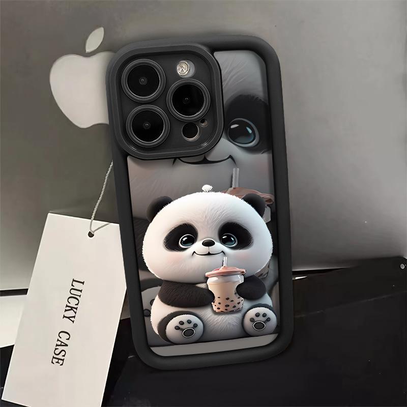 Cute Milk Tea Panda Phone for iPhone