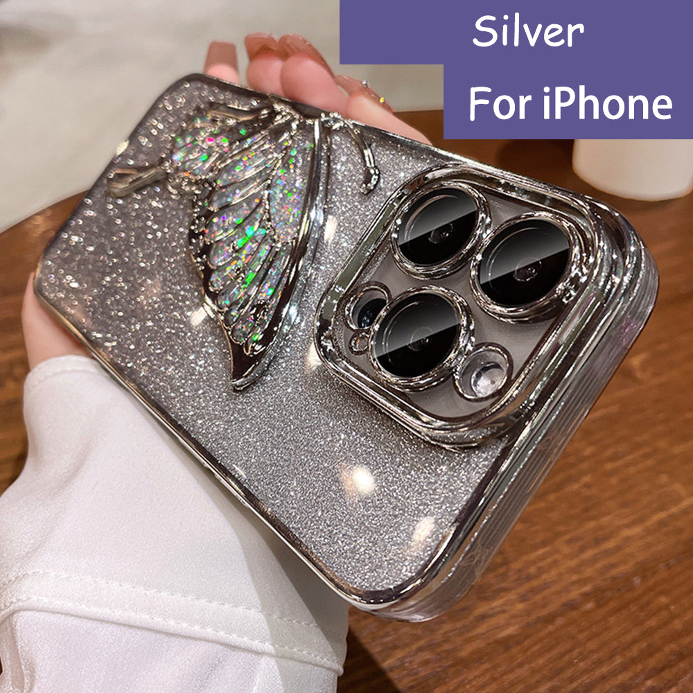 Shimmer Diamonds Sparkling Butterfly Phone Case