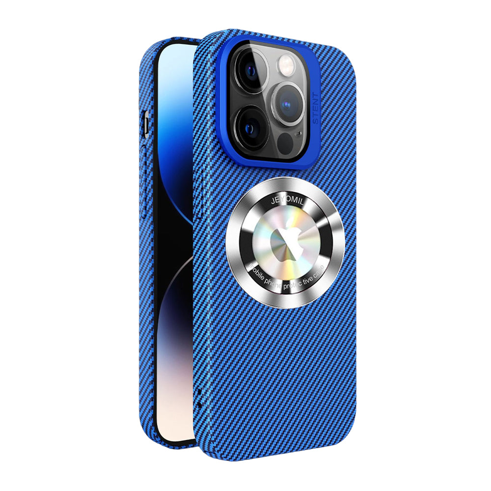 Carbon Fiber Lens Stand Magnetic Phone Case