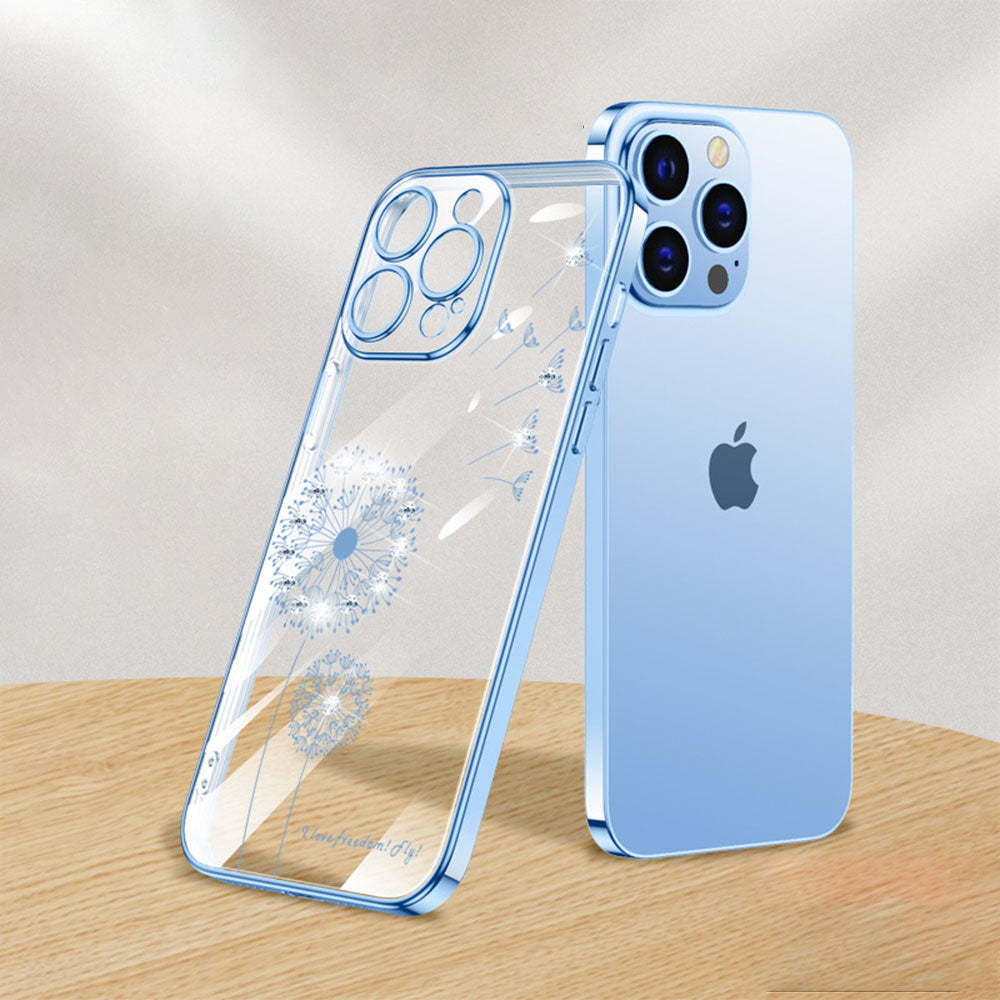Dandelion Coated Transparent Phone Case