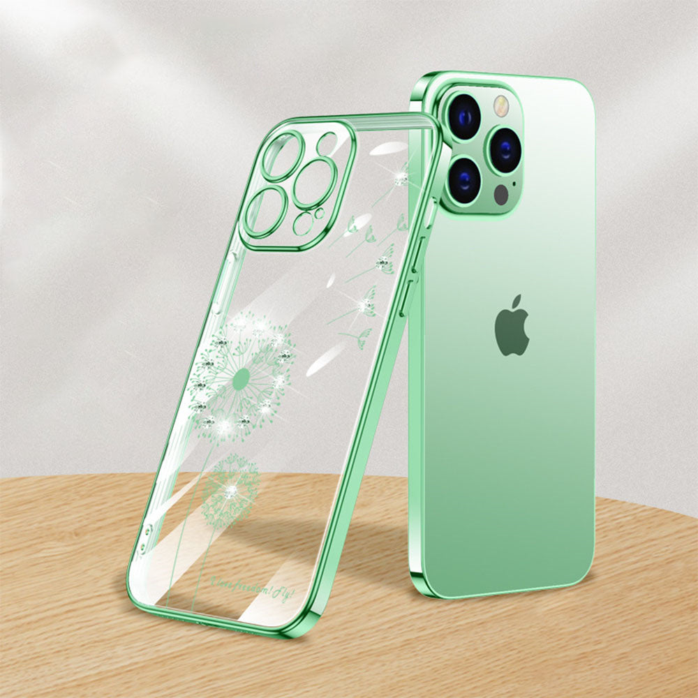 Dandelion Coated Transparent Phone Case