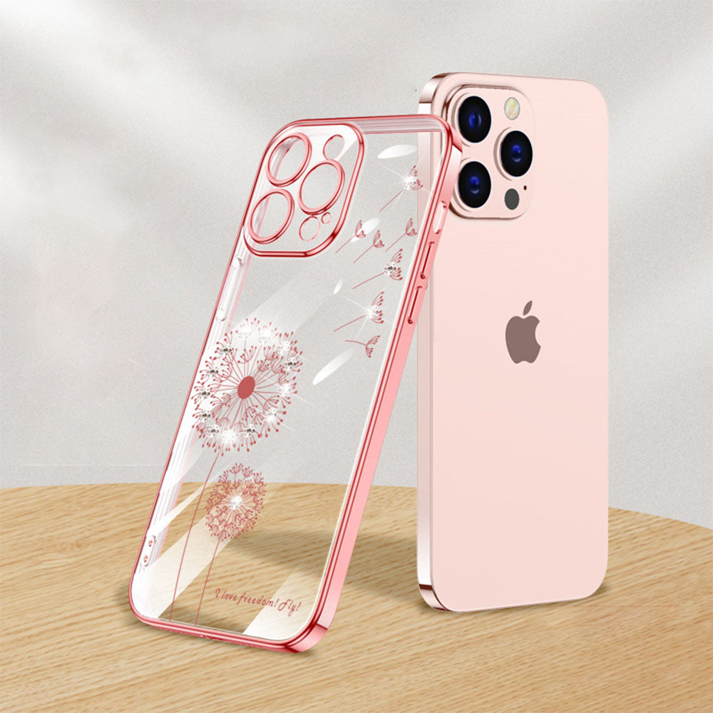 Dandelion Coated Transparent Phone Case