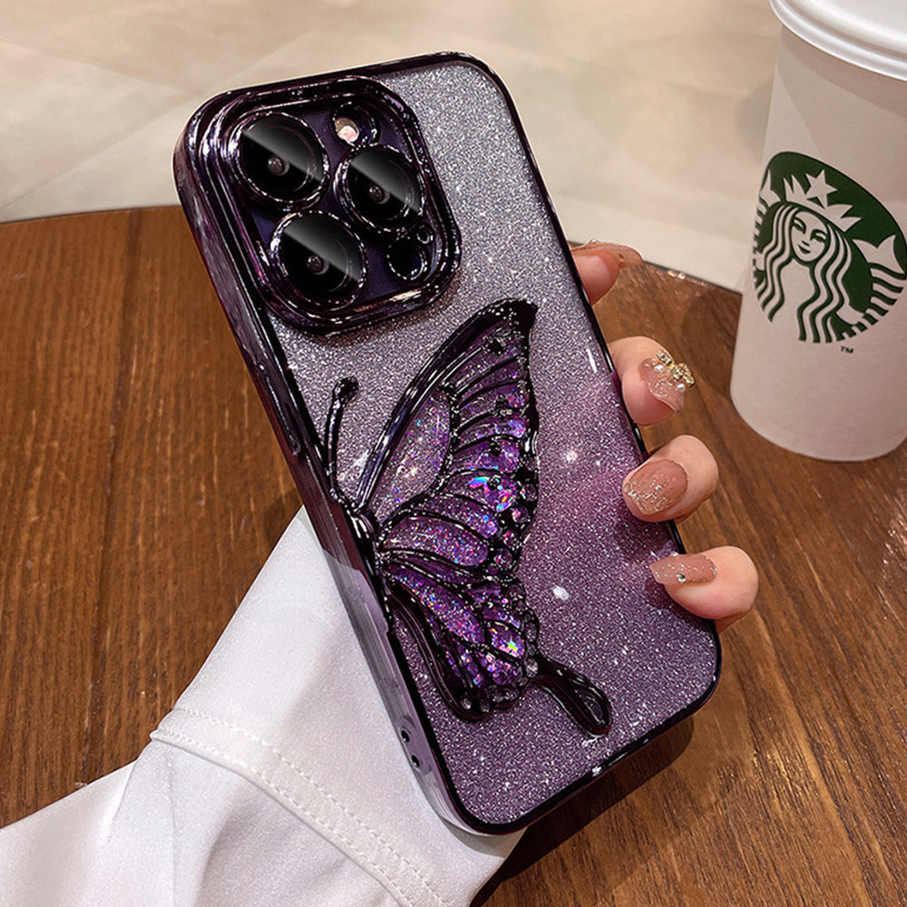 Shimmer Diamonds Sparkling Butterfly Phone Case