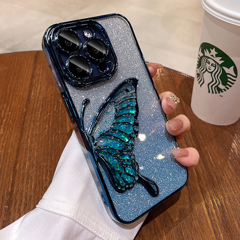 Shimmer Diamonds Sparkling Butterfly Phone Case