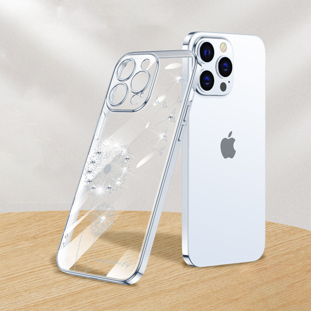 Dandelion Coated Transparent Phone Case
